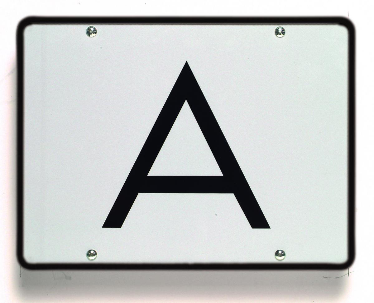 A-Tafel 400x300mm, starr mit Kantenschutz, ohne Halter, aus