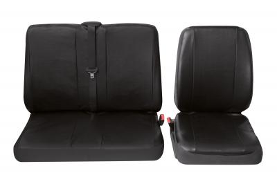 Sitzbezug, universal, schwarz Einzel-+ Doppelsitz, 2-tlg.