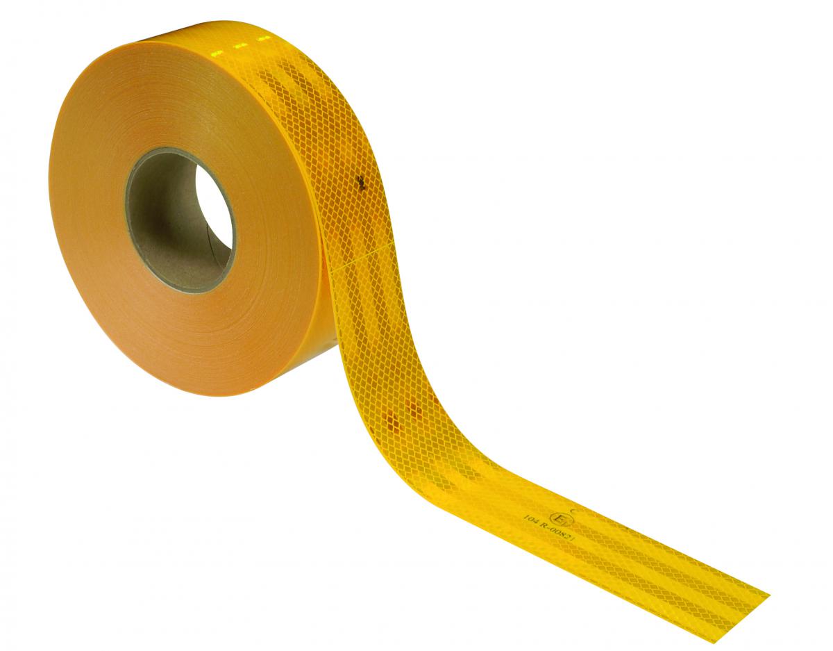 Konturmarkierung Reflex, gelb 55mm x 50m, für Festaufbauten