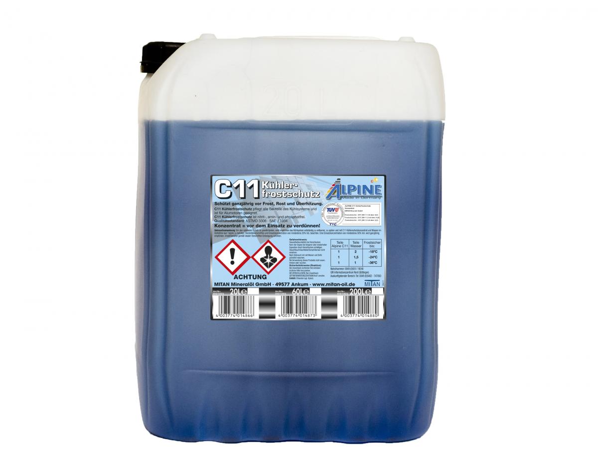 Kühlerfrostschutz Antifreeze 60,0 Liter/Gebinde (gelb C11)