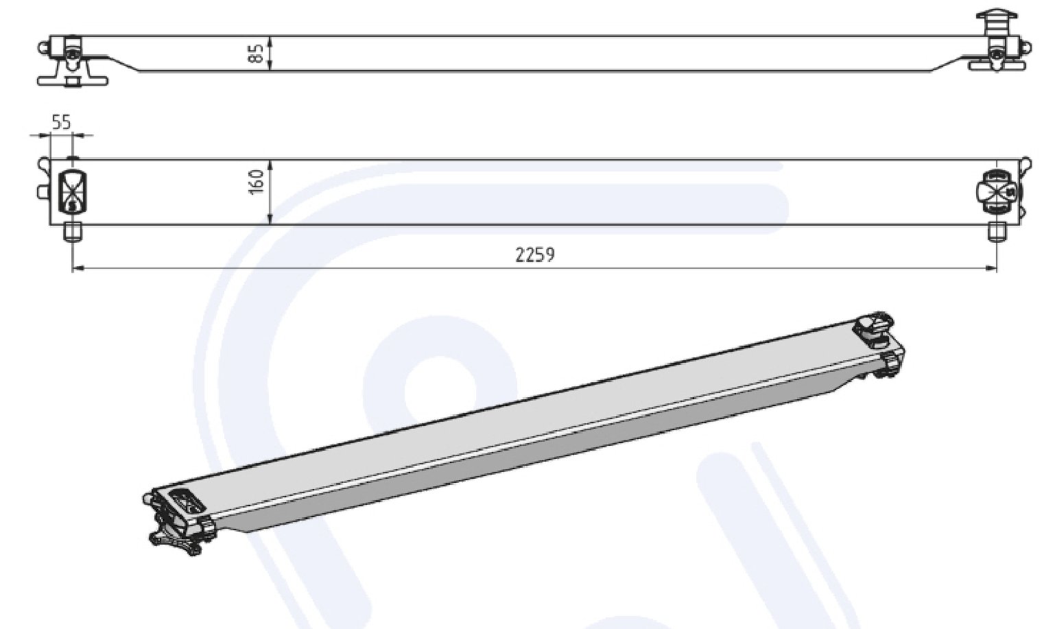 Containerholm starr 160 x 85 roh