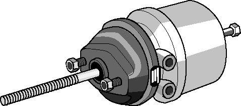 Knorr Kombizylinder S-Nocken bremse,M16x1,5,hub57/57,Typ20"