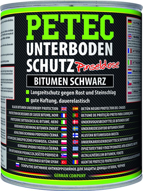 PETEC Unterbodenschutz Bitumen Pinseldose, schwarz,1.000ml