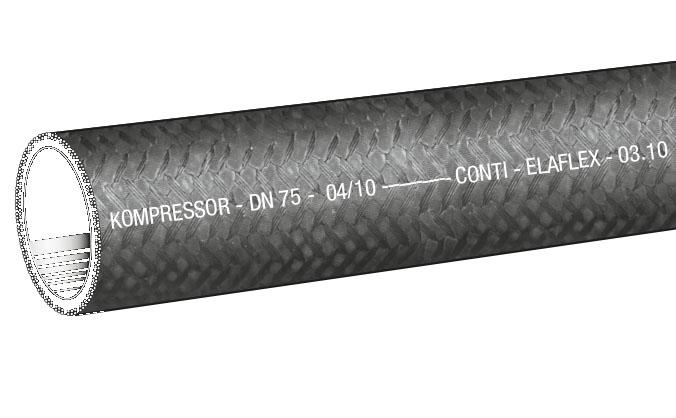 Elaflex KS75 hell Heißluft-Kompressorschlauch