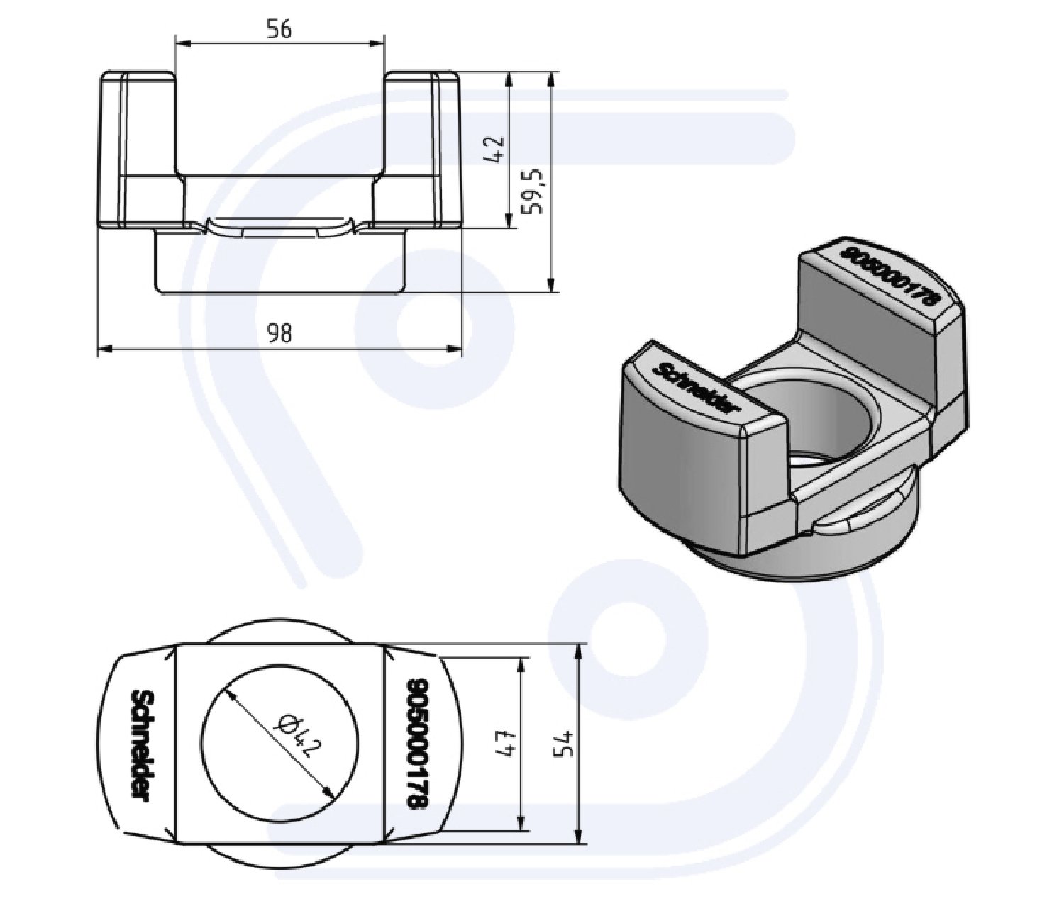 Führungsbuchse Ø innen 42mm, 60mm hoch