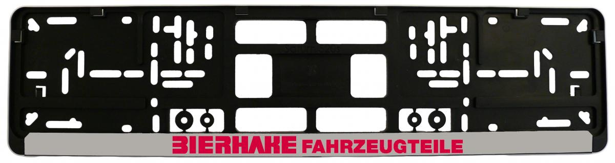 Kennzeichen-Grundplatte Klipp-Ausf., für Werbeaufdruck