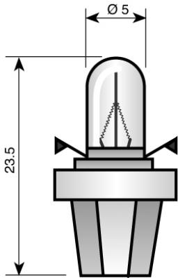 Bax-Lampe - NARVA 24V 1,2W