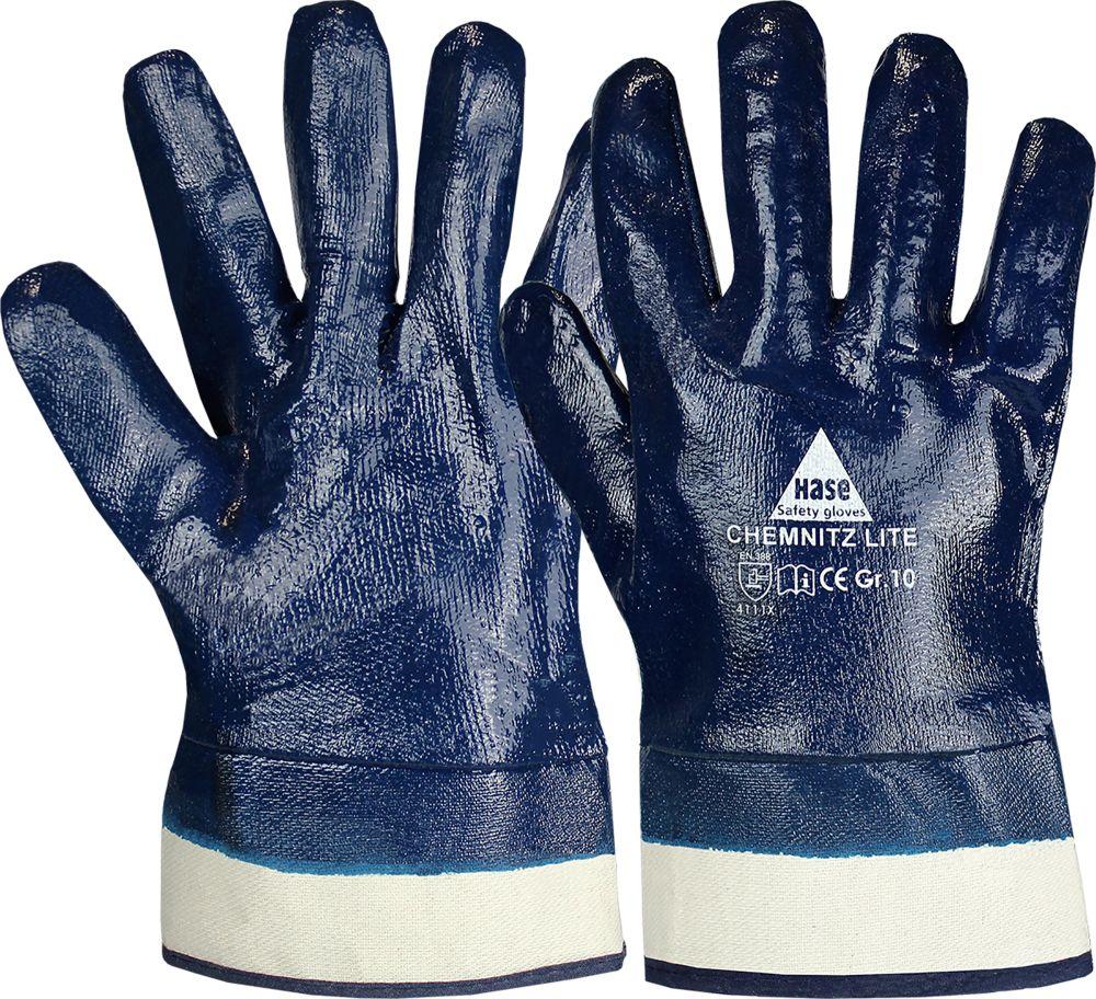 Tankwagenfahrer-Handschuhe Gr. 11, Nitril blau
