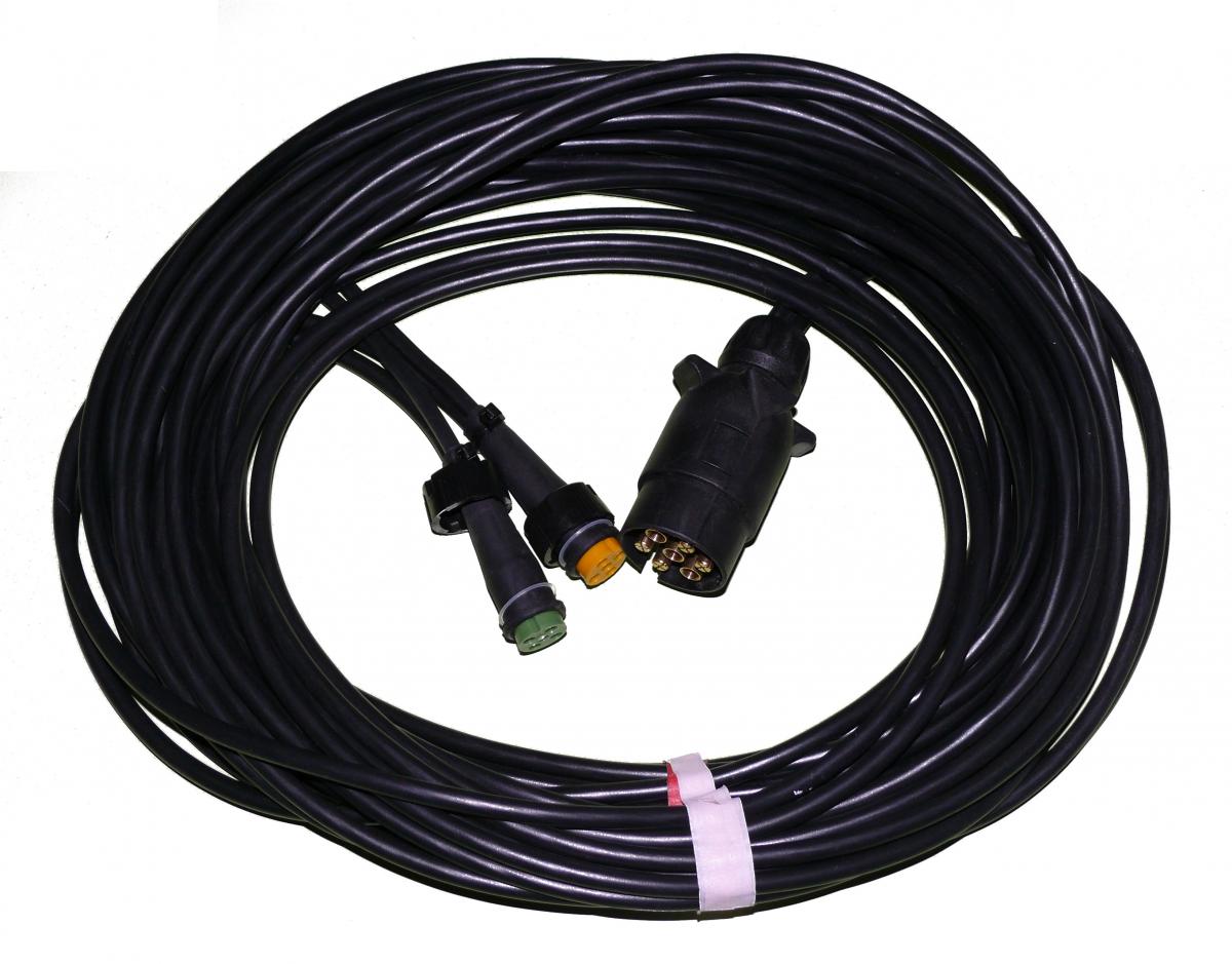 Aspöck Kabelsatz 7-polig 9000mm, mit Bajonett-Anschluß