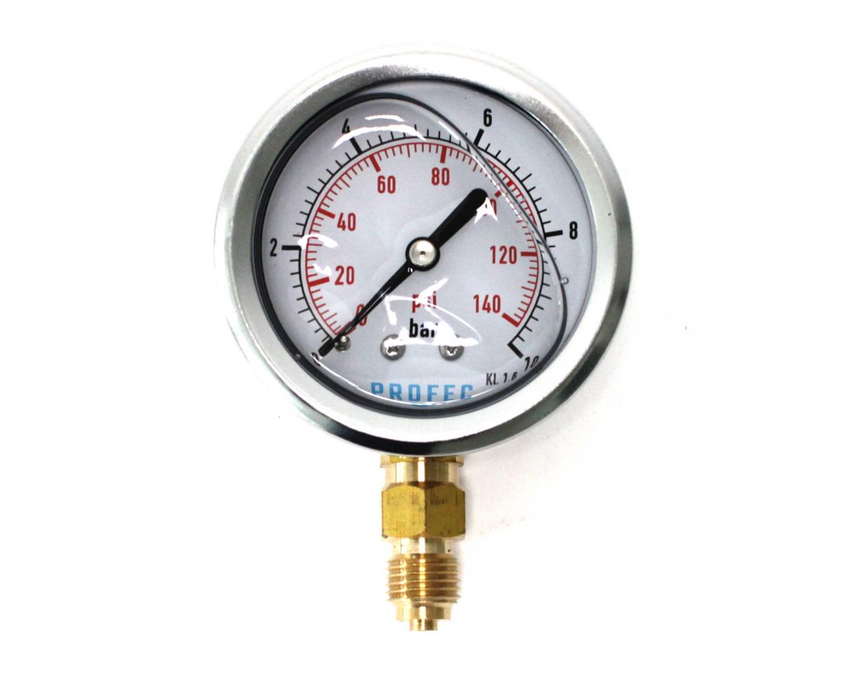 Rohrfeder-Glyzerinmanometer, D = 63 mm, Gehäuse Edelstahl