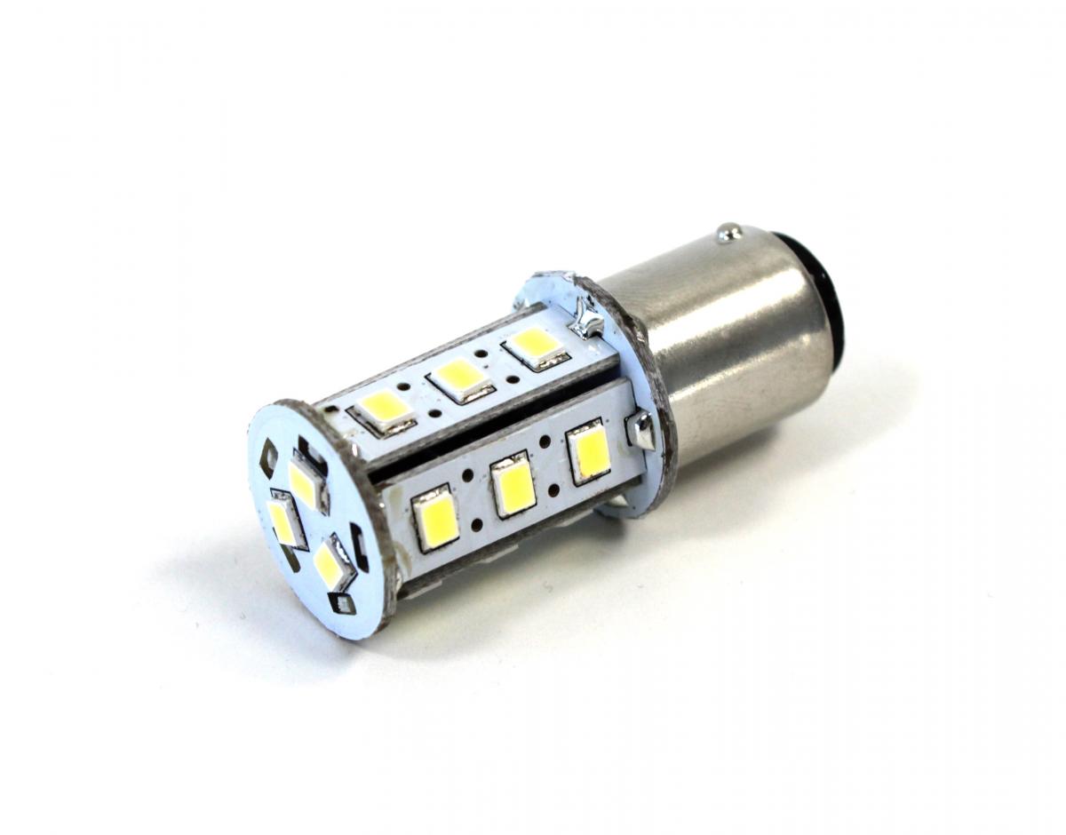 LED-Lampe, 18 LED weiß 10-30V, 2,4 W, Sockel BA15d