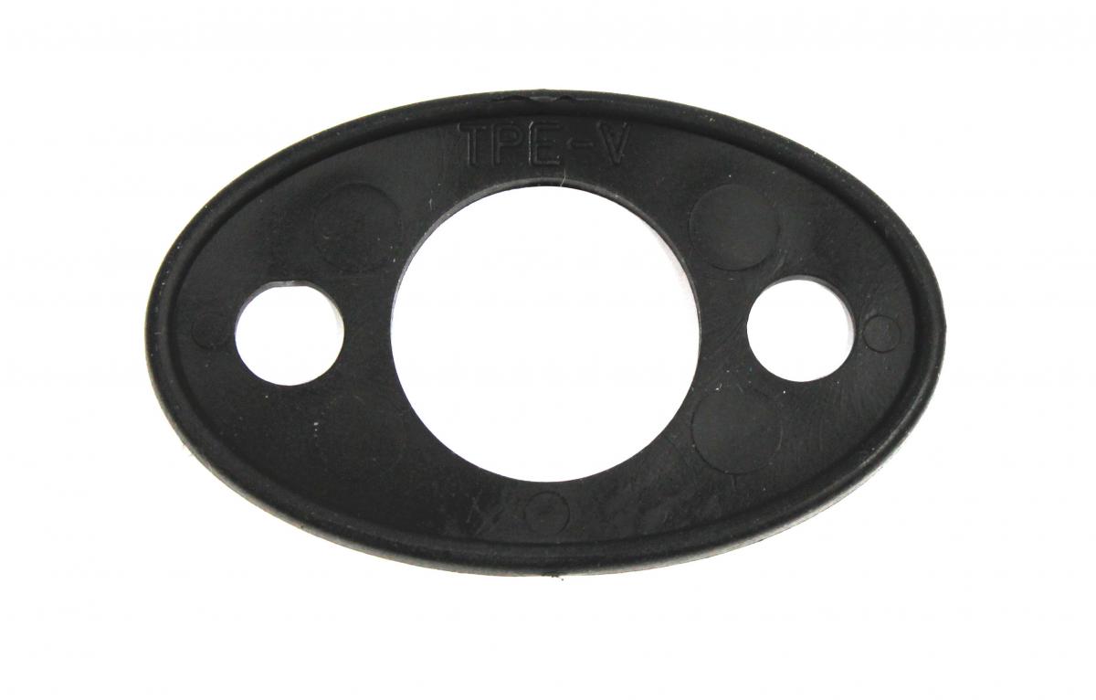 Gummi Rosette schwarz für Tür- griffe mit 35 mm Lochabstand