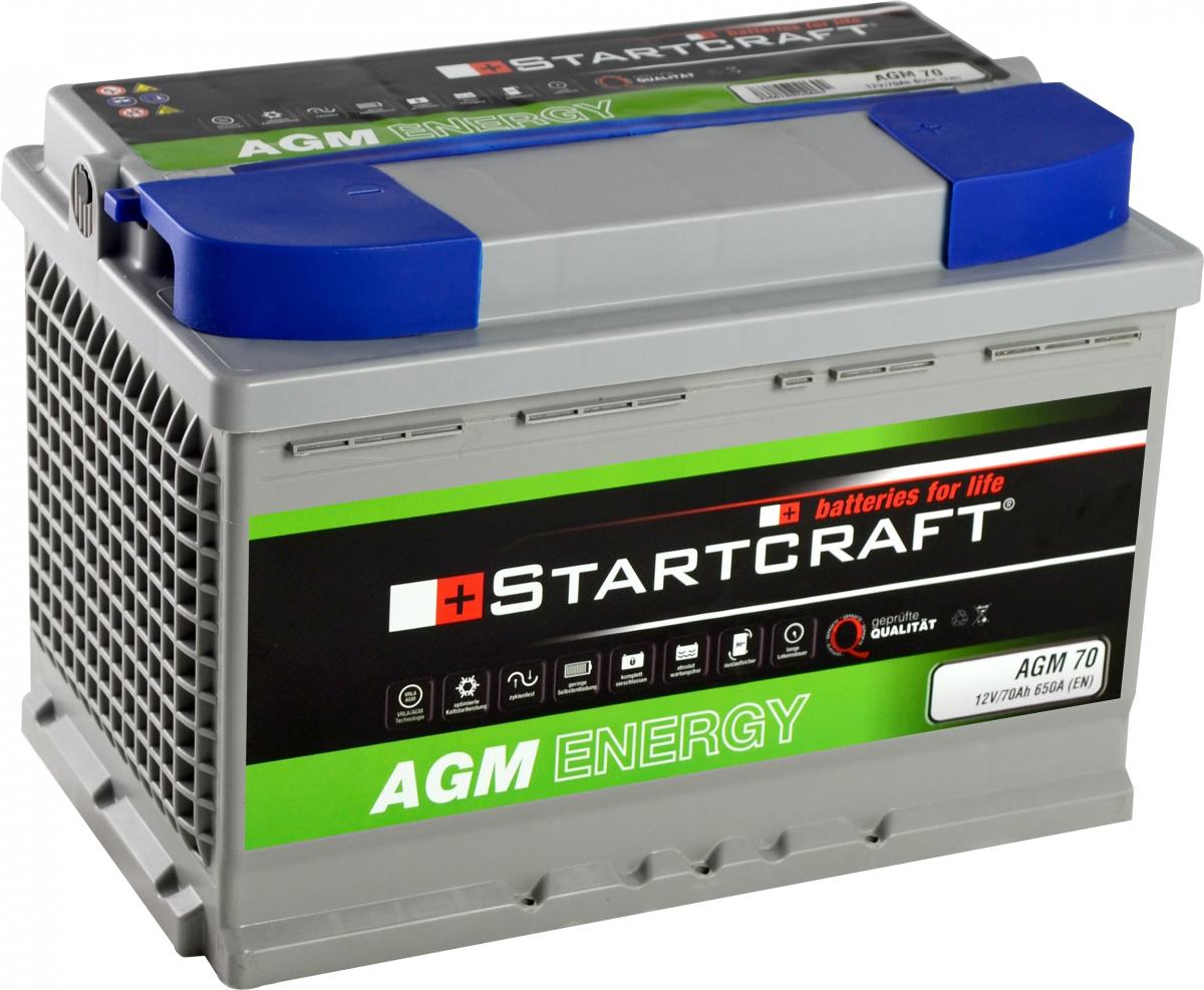 Batterie AGM Energy 12V 70Ah, 278x175x190mm