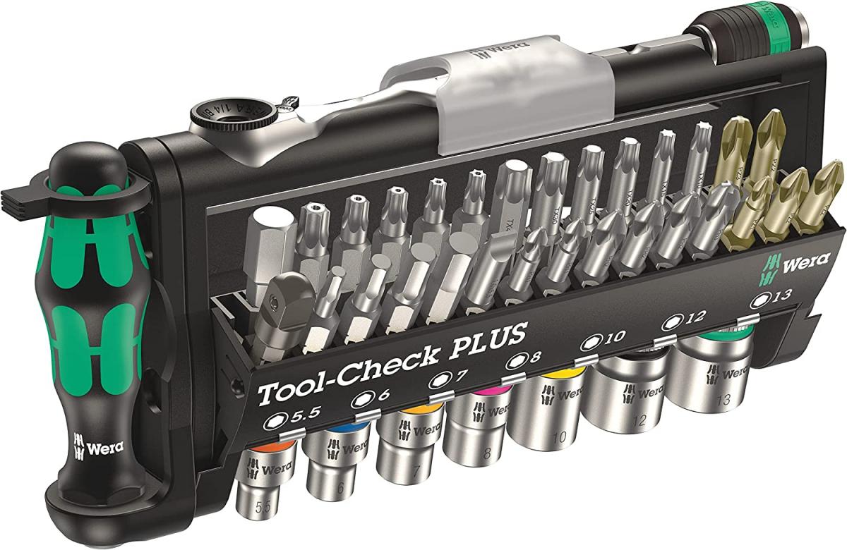 Tool-Check Automotive Set 38-tlg. , 1/4"-Bit-Ratsche