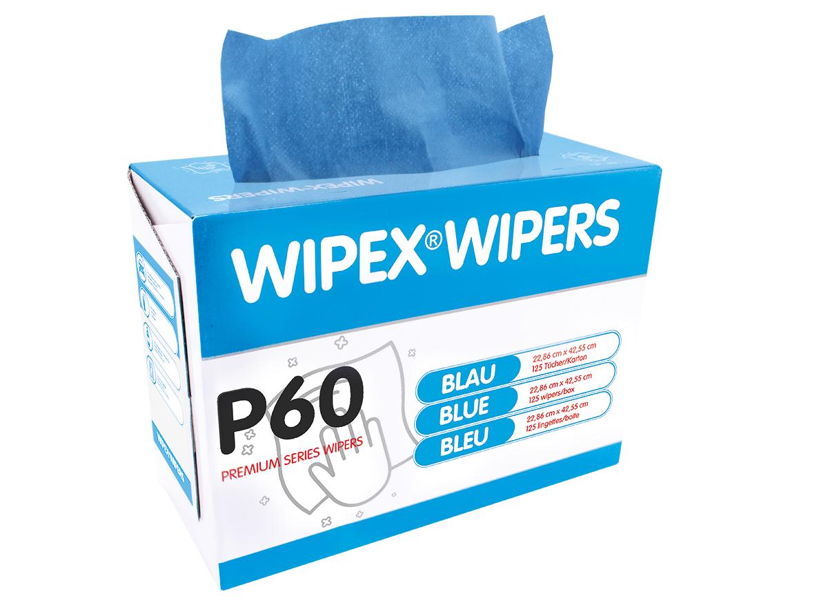 Wipex Wipers (ca. 23x42 cm) Verp.1x125 Tücher in Box, Blau