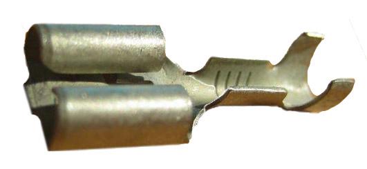 Flachsteckhülse o Rastnase 6,3 1,5-2,5 qmm - VPE à 100 St.