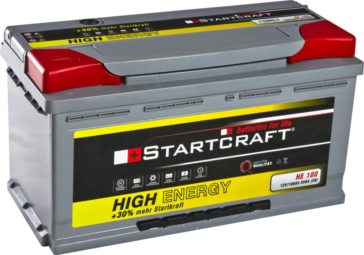 Starterbatterie High Energie 12V 100Ah, 353x175x190mm