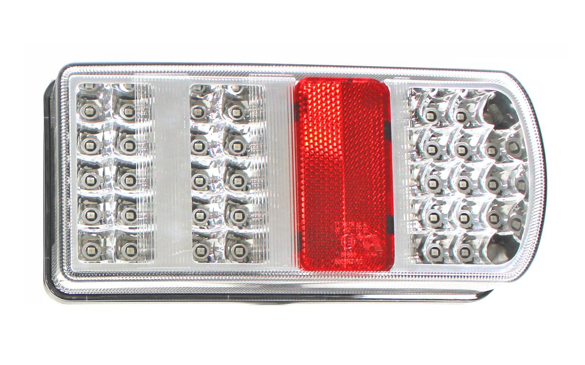 LED-Rückleuchte 12V 225x105mm 5 Funktionen, 43LEDs, rechts