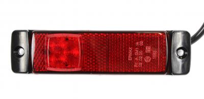 Schlussleuchte LED rot Kabel 0,75m, 12/24 V