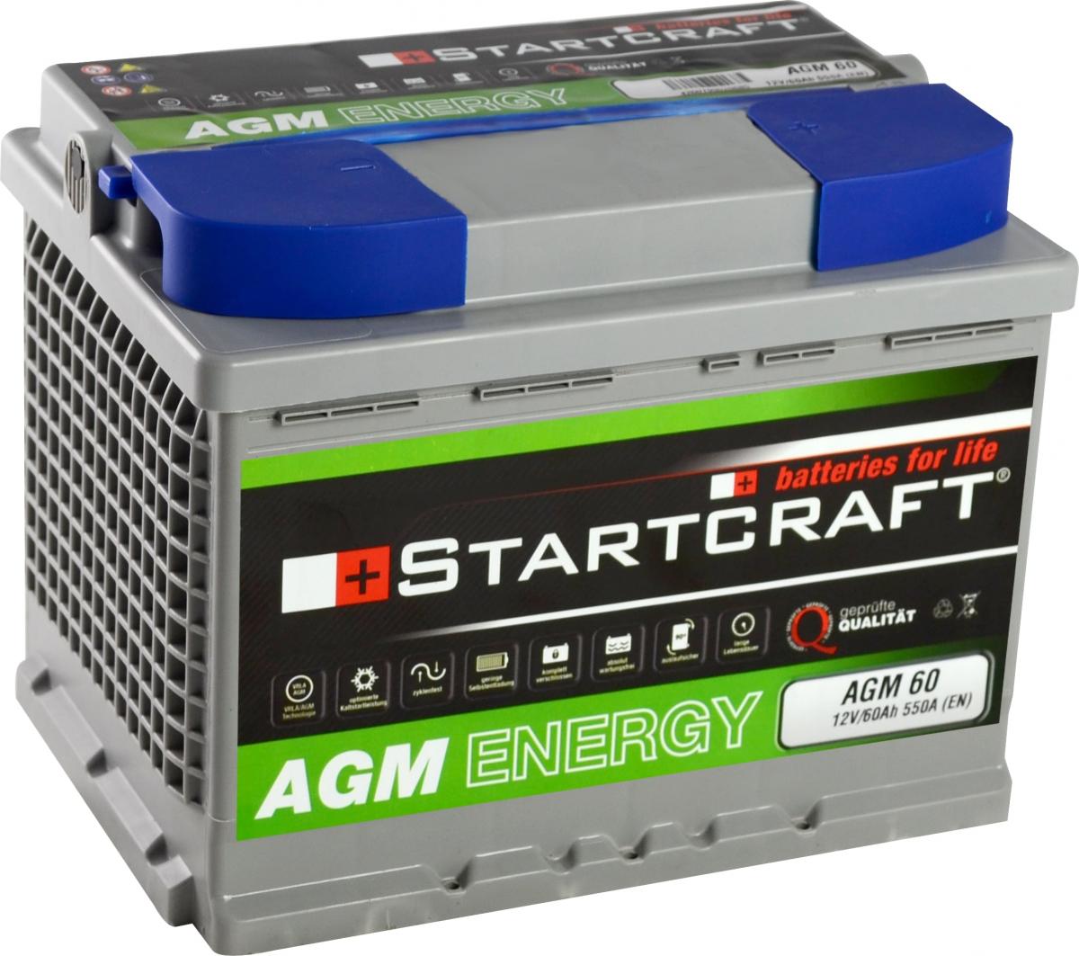 Batterie AGM Energy 12V 60Ah, 242x175x190mm