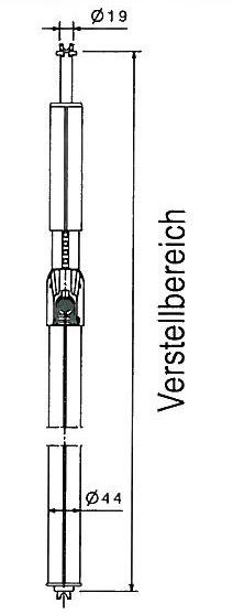 Sperrbalken Alu, 1250-1750 mm