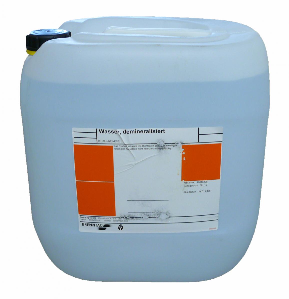 Demineralisiertes Wasser * Tauschgebinde 60 Liter/60 kg