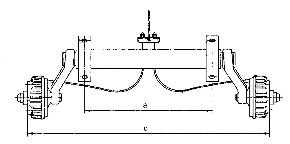 ALKO Gummifederachsen- 2500 kg