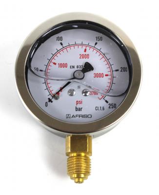 Rohrfeder-Glyzerinmanometer, D = 63 mm, Gehäuse Edelstahl