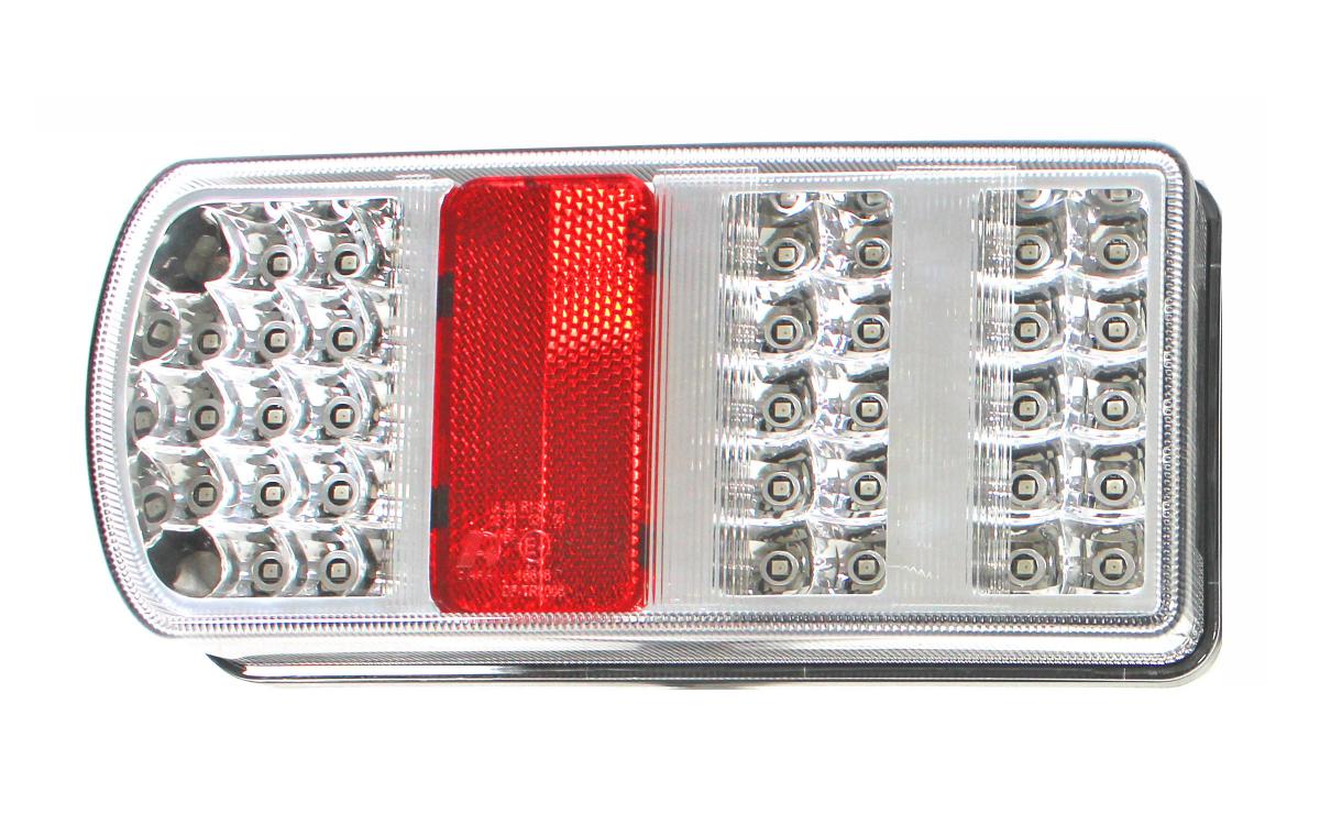 LED-Rückleuchte 12V 225x105mm 5 Funktionen, 43LEDs, links